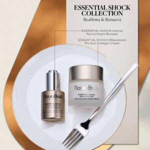 PM 🌙 Retinol + Bakuchiol — renovación nocturna avanzada con máxima tolerancia cutánea El dúo perfecto para tu rutina rejuvenecedora. ESSENTIAL SHOCK (R)EVOLUTION.